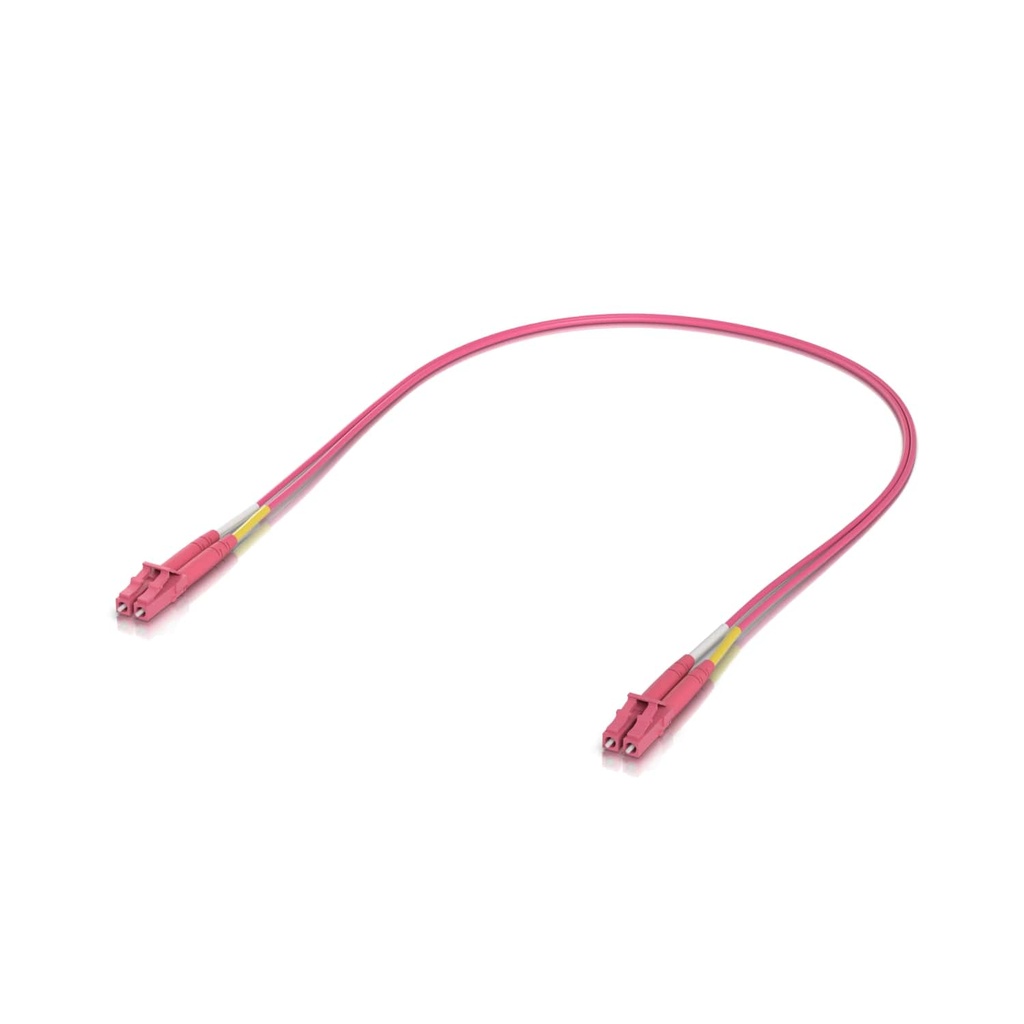 NHU-OFC-M2-LULU-1M-50 Ubiquiti Indoor OM4 Multi-mode Fiber, Duplex LC UPC Connectors, Fiber Patch Cable, 1M, 50-pack