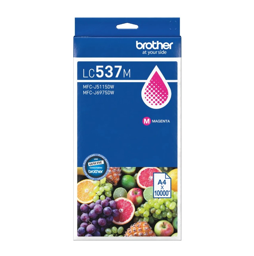 COB-LC537M Brother *NEW* MAGENTA INK CARTRIDGE TO SUIT MFC-J6975DW -UP TO 10,000 PAGES
