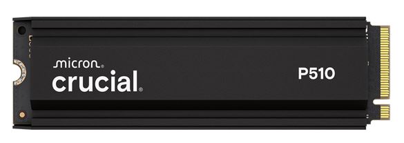 HBC-P510-2TBH-P Crucial P510 2TB Gen5 2280 NVMe M.2 SSD Heatsink 10,000 / 8,700 MB/s R/W 1200TBW 1.4M IOPS 1.5M hrs MTTF Full-Drive Encryption 5yrs