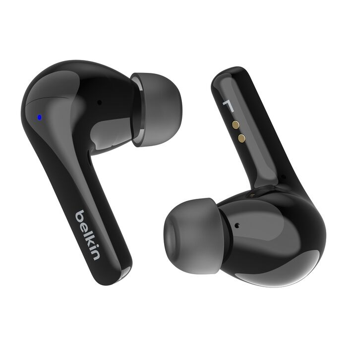 MPA-AUC010FQBKV2 Belkin SoundForm Motion 2 True Wireless Earbuds - Black (AUC010fqBKV2), 33 hrs Battery, 12mm Drivers, BT 5.3 Multipoint, IPX5-Rated, 2 Years Warranty