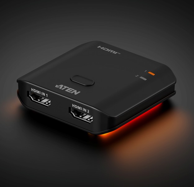 KVA-VS5821-AT Aten Essential 2-Port 8K HDMI Switch, HDMI switch for modern gaming, 8K @ 60Hz / 4K @ 120Hz, LPCM 7.1, Dolby® & DTS-HD Master Audio™