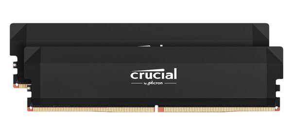 MECD5-2X16G64C32P Crucial Pro 32GB (2x16GB) DDR5 UDIMM 6400MHz CL32 Black Heat Spreader Overclocking Support Intel XMP AMD Ryzen Desktop PC Gaming RAM ~CP2K16G64C32U5B