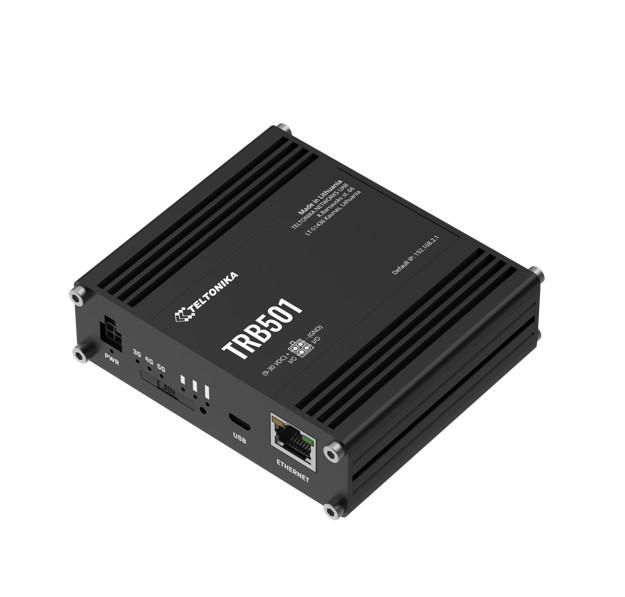 NHT-TRB501 Teltonika TRB501 Industrial 5G Gateway, Ultra-high Cellular Speeds of up to 1 Gbps, Backward Compatible with 4G (LTE CAT 20) Network, PSU included