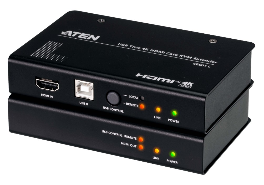 KVA-CE801-AT-U ATEN USB True 4K HDMI Cat 6 KVM Extender (4K @ 70 m)