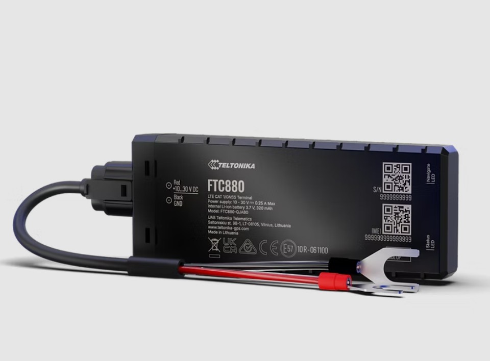 NHT-FTC880 Teltonika FTC880 Next-generation 4G LTE Cat 1 battery-mounted vehicle GPS Tracker with Enhanced GNSS Accuracy and IP69K Resistance, Fast installation