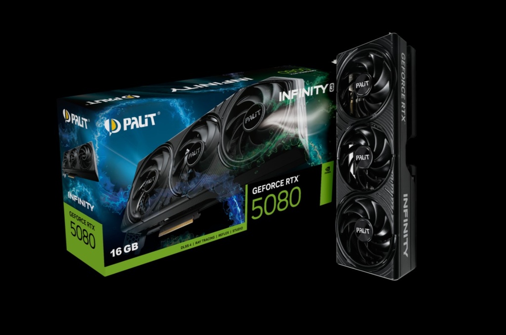 VCPA-RTX5080-INFI3-16G PALIT RTX5080 INFINITY 3 16GB GDDR7 256bit 3-DP HDMI NE75080019T2-GB2035S
