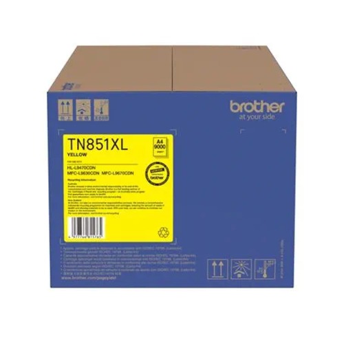 COB-TN-851XLY Brother YELLOW HIGH YIELD TONER CARTRIDGE TO SUIT MFC-L9670CDN/ MFC-L9630CDN/HL-L9470CDN - Up to 9000 pages