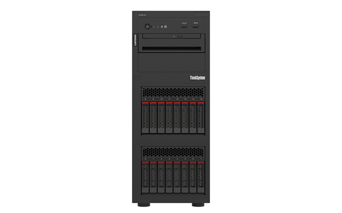 LENOVO ThinkSystem ST250 V2, 1xIntel Xeon E-2324G 4C 3.1GHz 65W, SFF, 1x16GB 2Rx8, SW RD, 1x550W, XCC Enterprise