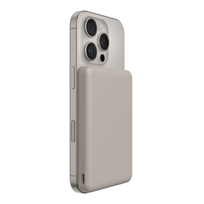 MPA-BPD010FQSA Belkin BoostCharge Slim Magnetic Power Bank 5K - Sand(BPD010fqSA),1x USB-C(15W),Qi2 (7.5W),USB-C Cable(0.6M), $2,500 CEW, 2 Years Warranty