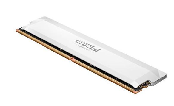 MECD5-1X16G64C32WT Crucial Pro 16GB (1x16GB) DDR5 UDIMM 6400MHz CL32 White Heat Spreader Support Intel XMP AMD Ryzen Desktop PC Gaming Memory Tray