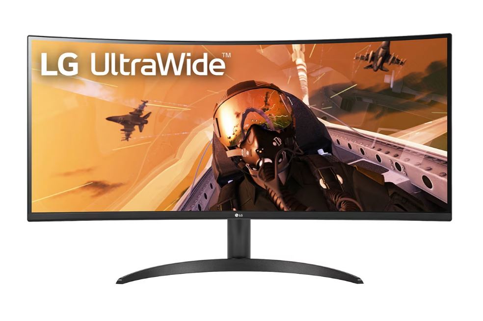LG 34''QHD 21:9 Curved UltraWide™ (3440 x 1440) VA Monitor -160Hz Refresh Rate -HDR10 with sRGB 99% (Typ.)  -WarrantY 3 Years (Parts  Labour)
