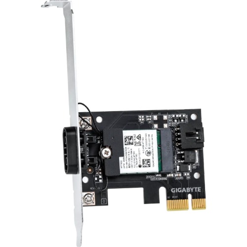 [MBG-GC-WIFI6E] MBG-GC-WIFI6E Gigabyte GC-WIFI6E MediaTek MT7902 module built-in WIFI EZ-Plug 6GHz IEEE 802.11ax compliant up to 1200Mbps BLUETOOTH 5.2 MU-MIMO TX/RX PCIe 4.0 x1