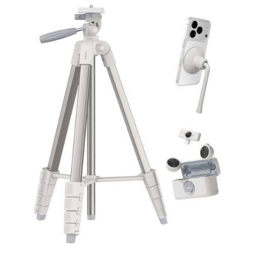 MPA-CTA002FQSA-B1 Belkin Stage Creator Kit: Tripod, Magnetic Phone Mount & Wireless Mics - Sand(CTA002fqSA-B1), Lightweight,Flexible angle adjustment, 2 Years Warranty