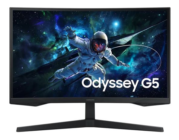 MNS-LS32CG552EEXXY Samsung Odyssey G55C 32' QHD Curved Gaming Monitor 2K 2560x1440 165Hz16:9 1000R 1ms VA AMD  FreeSync HDR10 DisplayPort HDMI Tilt VESA Headphone 3YR WT