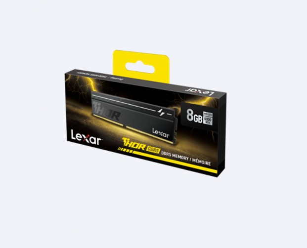 LXM-DR5-U8G-C380V-RGS Lexar LD5U08G60C380V-RGS DDR5 UDIMM 8GB 6000 MT/s 1.35V  CL38 THOR G2 HEATSINK OC BLACK INTEL XMP 3.0 & AMD EXPO