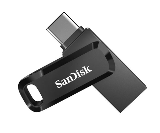 SanDisk 512GB Ultra Dual Drive Go 2-in-1 USB-C  USB-A Flash Drive Memory Stick 150MB/s USB3.1 Type-C Swivel for Android Smartphones Tablets Macs PCs