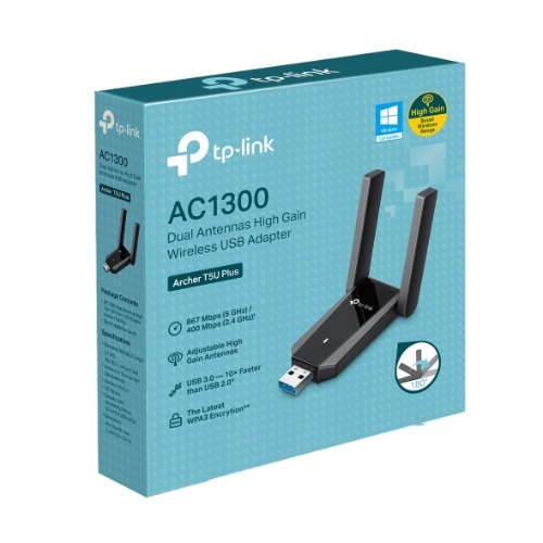 [NWTL-ARCHERT5UPLUS] NWTL-ARCHERT5UPLUS TP-Link Archer T5U Plus AC1300 Dual Antennas High Gain Wireless USB Adapter