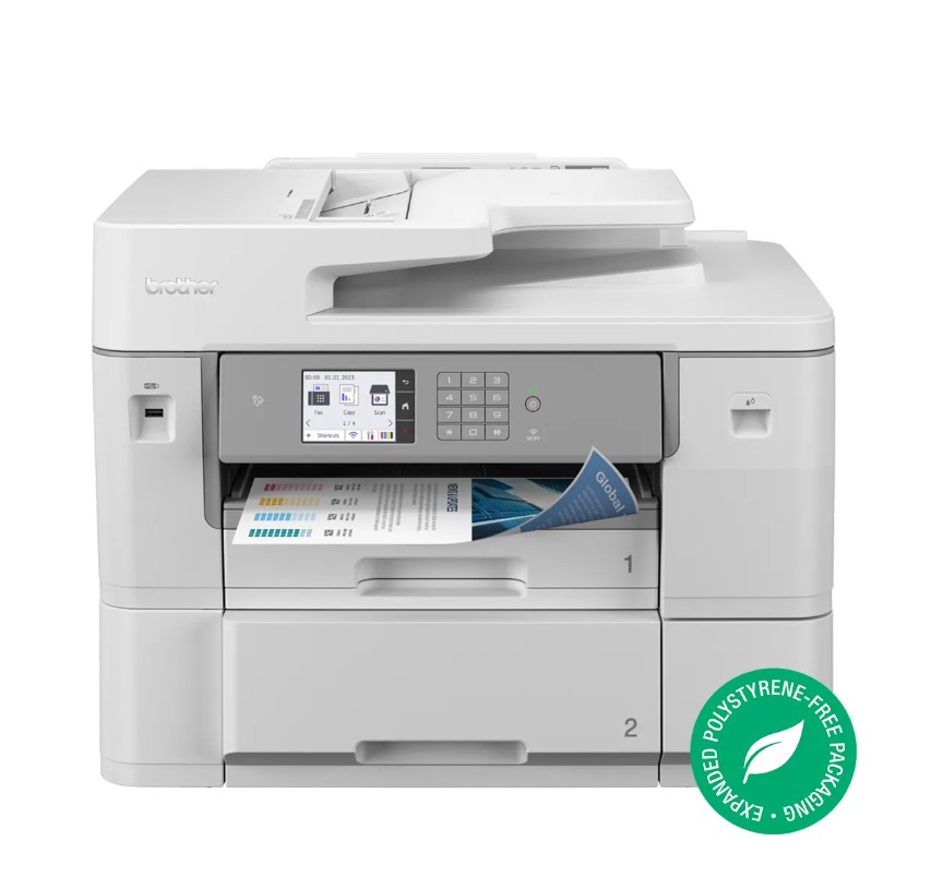 PRB-MFC-J6959DW Brother *NEW* Business inkjet printer with roll printing up to 2700mm and duplex A3 print & scan. Enjoy fast print speeds, high-yield inks & flexible