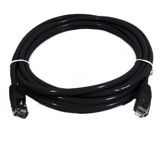 CB8W-PL6-0.25BLK 8Ware CAT6 Cable 0.25m - Black Premium RJ45 Ethernet Network LAN UTP Patch Cord 26AWG CU Jacket