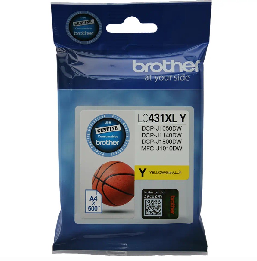 COB-LC-431XLY Brother *NEW* YELLOW INK CARTRIDGE TO SUIT DCP-J1800DW -UP TO 500 PAGES