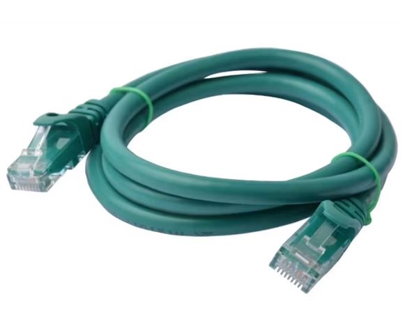 CB8W-PL6-1GRN 8Ware CAT6 Cable 1m - Green Premium RJ45 Ethernet Network LAN UTP Patch Cord 26AWG CU Jacket