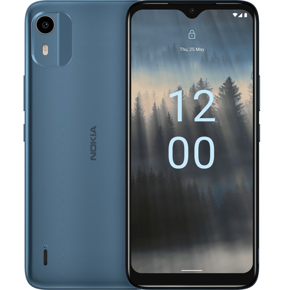Nokia C12 4G 64GB - Dark Cyan (286809434)*AU STOCK*, 6.3", 2GB+2GB(Virtual RAM)/ 64GB, 8MP/5MP, Dual SIM, 3000mAh, 2 Years Warranty