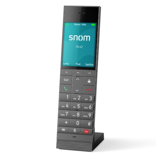 IPS-HM2 Snom HM2 – DECT Hospitality Handset,Large 2.8' colour TFT, Hearing‑aid compatible, Long battery life, 24 total keys