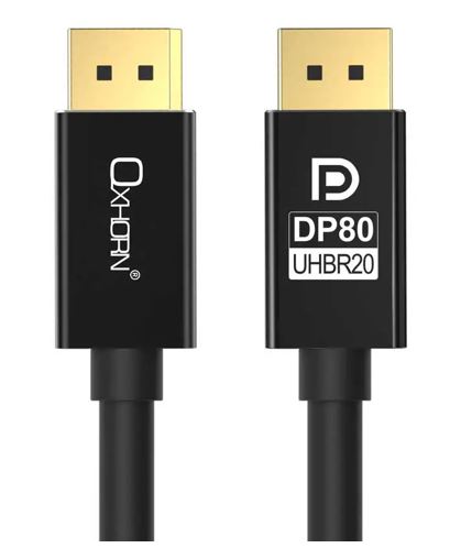 CBOX-DP-16K-05 Oxhorn 4K DisplayPort 2.1 DP80 Cable 5m Male to Male V2.1 16K@60Hz Gold-Plated Aluminum High Speed VESA Certified  for Gaming Monitor TV PC Laptop