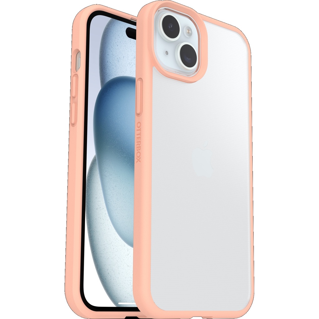 OtterBox React Apple iPhone 15 Plus / iPhone 14 Plus (6.7") Case Peach Perfect (Peach) - (77-92775), DROP+ Military Standard, 7 Years Warranty