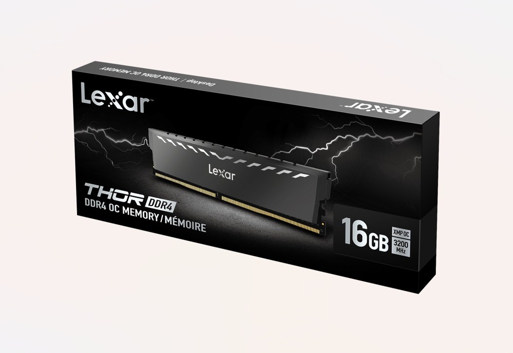 LXM-DR4-U16G-32-GSXG Lexar LD4BU016G-R3200GSXG DDR4 UDIMM 16GB 3200 MT/s 1.2V CL22 THOR OC HEATSINK