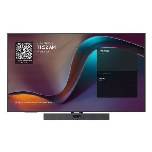 IPY-MD-MD55 Yealink MD55 MeetingDisplay: 55″ 4K UHD (3840 × 2160) for Microsoft Teams Rooms. 500-nit LCD, Android 13, HDMI and USB in, Bluetooth wireless content