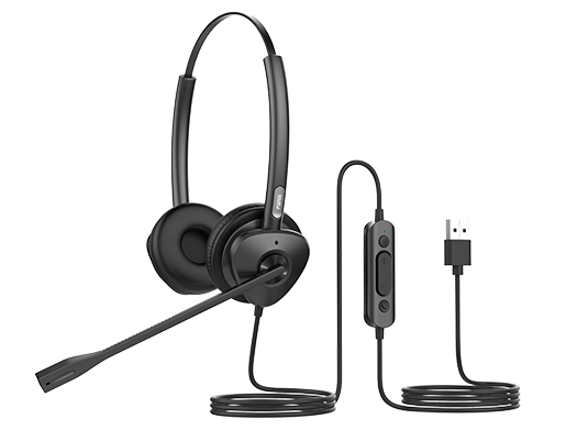 Fanvil HT302-U USB Stereo Headset - Over the head design, perfect for any small office or home office (SOHO) or call center staff - USB Connection