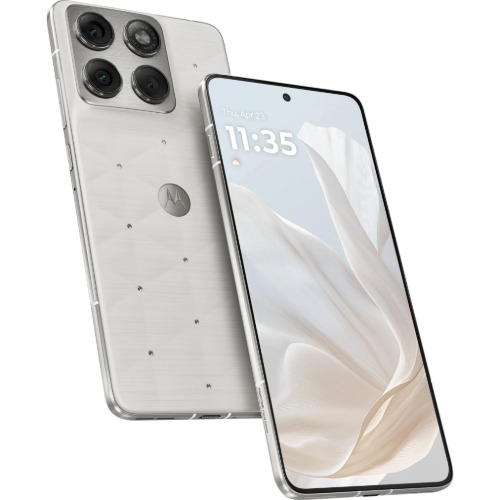 MF-PBA50057AU Motorola Moto Edge 70 5G 512GB - Cloud Dancer Swarovski*AU STOCK*, 6.67', AMOLED, 120Hz, 8GB/256GB, 50MP/50MP, Single+ eSIM, 4800mAh, 2 Years Warranty