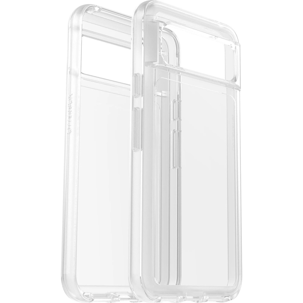 OtterBox Symmetry Clear Google Pixel 8 (6.2") Case Clear - (77-94207), DROP+ 3X Military Standard, Ultra-Sleek, Reinforced Corners, 7 Years Warranty