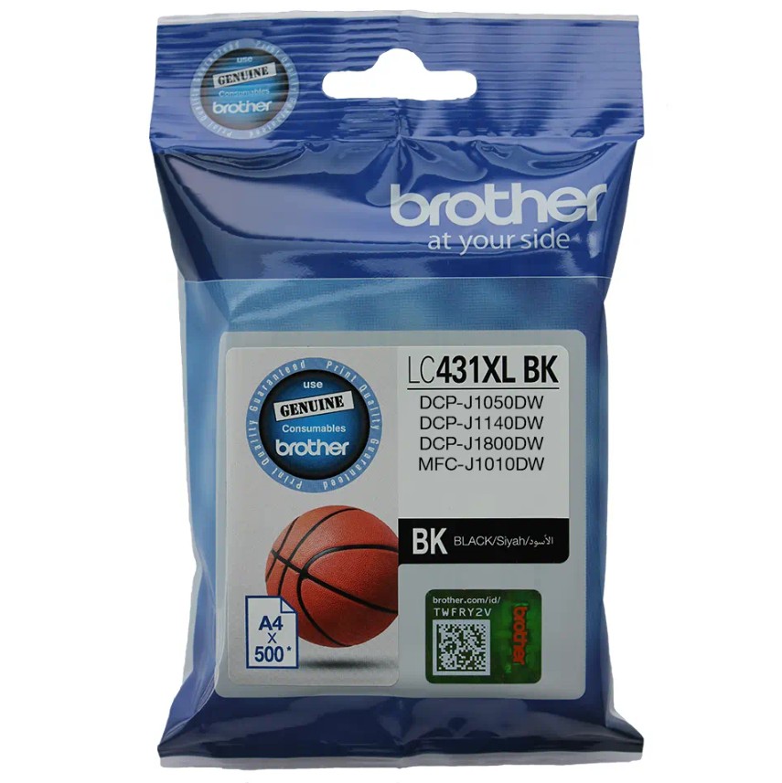 COB-LC-431XLBK Brother *NEW* BLACK INK CARTRIDGE TO SUIT DCP-J1800DW -UP TO 500 PAGES