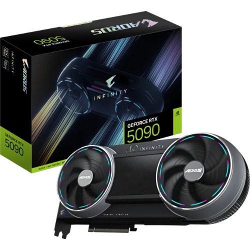 [VCG-N5090AORUSIF-32GD] VCG-N5090AORUSIF-32GD Gigabyte AORUS GeForce RTX™ 5090 INFINITY 32G, 2655 MHz, CUDA 21760, 28 Gbps, GDDR7, 512 bit, PCI-E 5.0, PSU 1000W, DisplayPort 2.1b *3 HDMI 2.1b *1