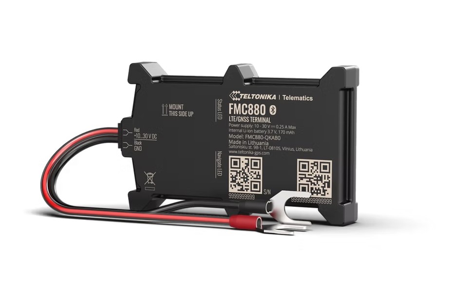 NHT-FMC880 Teltonika FMC880 Water-Resistant high GNSS Precision Battery-Mounted 4G LTE Cat 1 Tracker