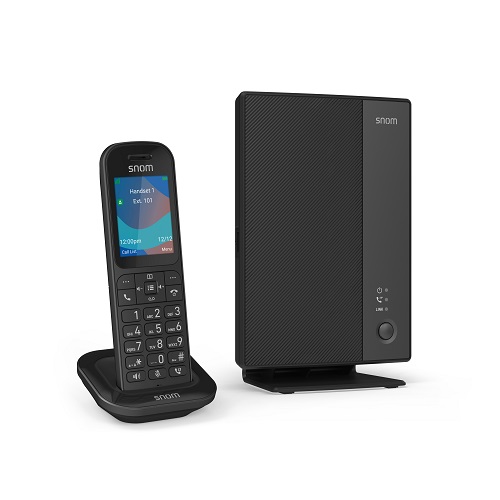 [IPS-M253] IPS-M253 Snom M253 DECT single-cell bundle, M250 DECT base station + M53 DECT handset, PoE, TLS/SRTP security, LDAP directory, OTA updates, 10 handset support