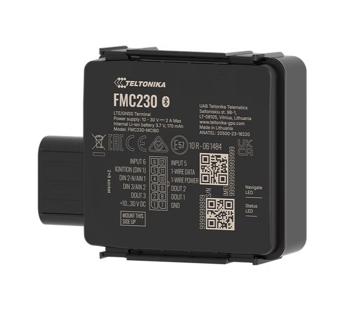 NHT-FMC230 Teltonika FMC230 Waterproof 4G LTE Cat 1 tracker with flexible inputs, IP67