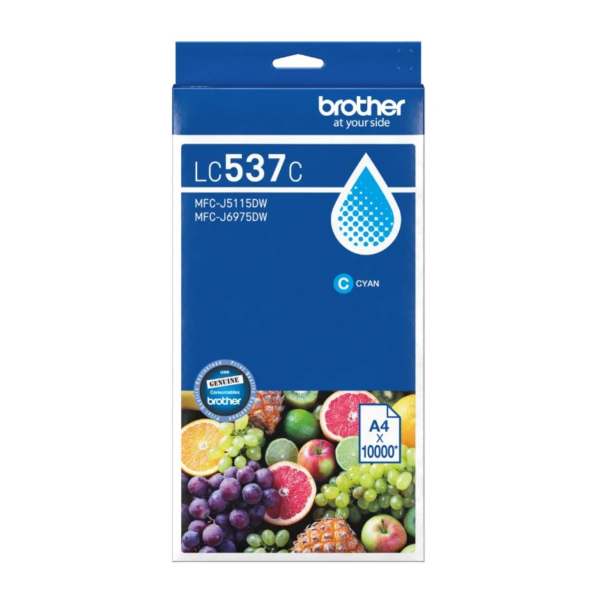 COB-LC537C Brother *NEW* CYAN INK CARTRIDGE TO SUIT MFC-J6975DW -UP TO 10,000 PAGES