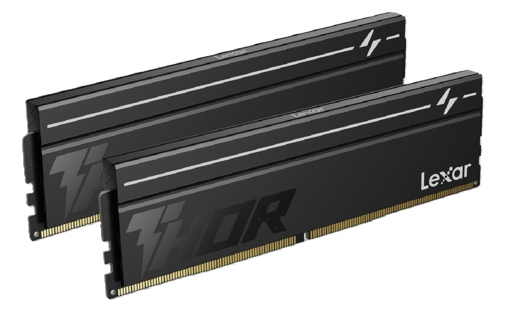 LXM-DR5-U8GX2-C380V-RGD Lexar LD5U08G60C380V-RGD DDR5 UDIMM 16GB Kit (2 x 8GB) 6000 MT/s 1.35V CL38 THOR G2 OC HEATSINK BLACK INTEL XMP 3.0 & AMD EXPO