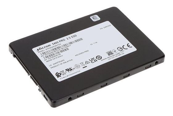 HBMS-5400-480G Micron 5400 PRO 480GB 2.5' SATA Enterprise SSD 540R/520W MB/s 95K/37K IOPS 876TBW 1DWPD 3M hrs MTTF AES 256-bit encryption Server Data Centre 5yrs