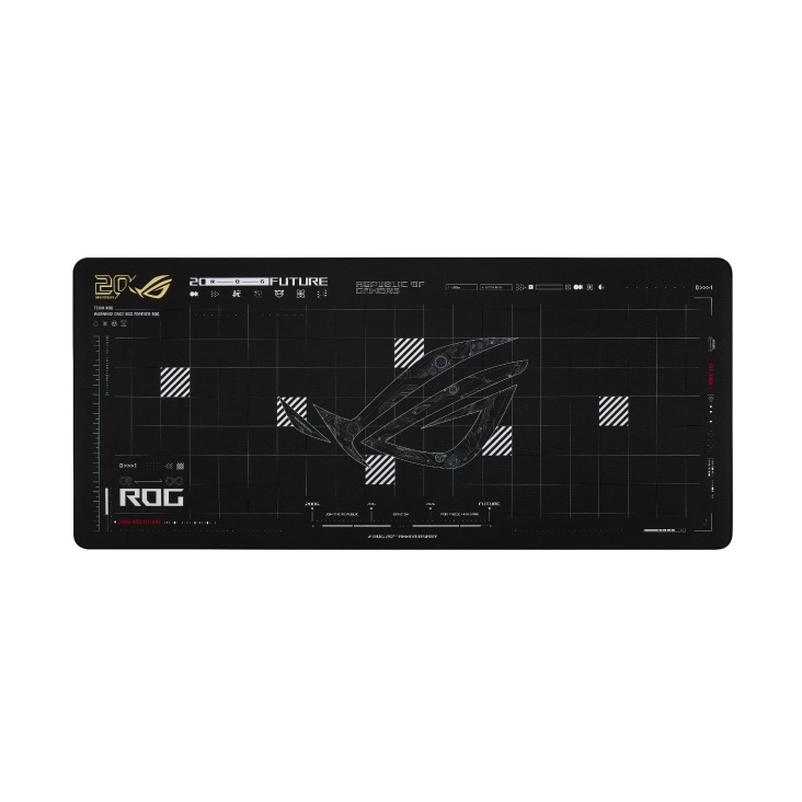 MIA-ROG-SCABBARD-IIXXL ASUS ROG SCABBARD II XXL Edition 20 Gaming Mouse Pad, Extended Size (900x400mm) Water/Oil/Dust Repellent, Anti-Fray, Soft Cloth Surface