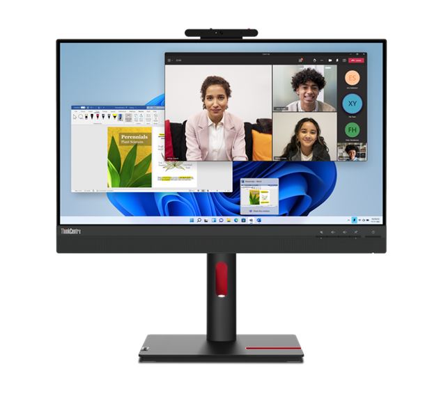 LENOVO ThinkCentre Tiny-in-One 23.8"/24" FHD TOUCH 60Hz 1920x1080 16:9 4ms Height Adjust Tilt Swivel Pivot Webcam Mic HDMI DP IPS USB3.2 Anti-glare
