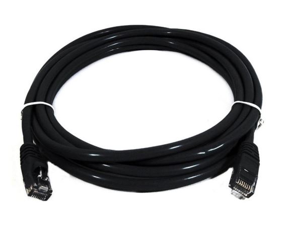 CB8W-PL6-0.5BLK 8Ware CAT6 Cable 0.5m - Black Premium RJ45 Ethernet Network LAN UTP Patch Cord 26AWG CU Jacket
