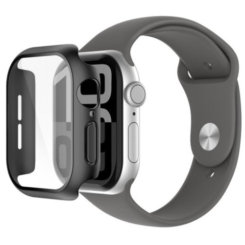 MPA-OWA002FQBK Belkin ScreenForce TemperedCurve 2-in-1 Treated Screen Protector + Bumper for Apple Watch Series 10 (42mm) - Black(OWA002fqBK), 2 Years Warranty