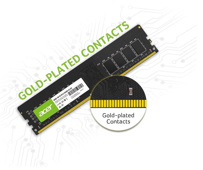 BIW-UD100-8GB ACER UD100 8GB 3200mhx range of desktop DRAM modules frequencies up to 3200 MHz