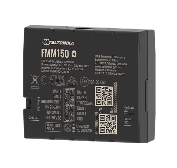 NHT-FMM150 Teltonika FMM150 Advanced 4G LTE Cat M1 GPS tracker with integrated CAN data processor