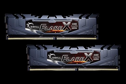 G.SKILL F4-3200C16D-16GFX 16GB (2 x 8GB)/ PC4-25600 / DDR4 3200 Mhz/ Timings 16-18-18-38/ Voltage 1.35V/ Flare X