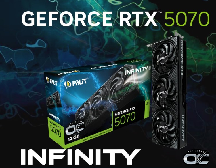 VCPA-RTX5070-INFITY-O12GB PALIT RTX5070 INFINITY 3 OC 12GB GDDR7 192bit 3-DP HDMI NE75070S19K9-GB2050S